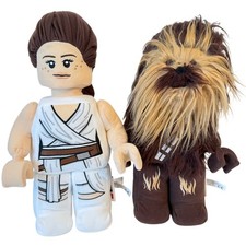 LEGO STAR WARS DISNEY Rey  Chewbacca Plush Mini figure Manhattan Toy 2019 13"