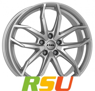 Rial Lucca polar-silber 8x19'' ET45 LK5 108 ML 70.1 Alufelgen 19 Zoll