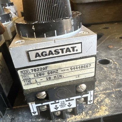 AGASTAT 7022AF TIME DELAY RELAY 120V 60HZ