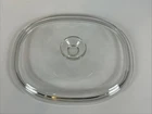 Pyrex F-12-C Replacement Lid Clear Oval Casserole Corning Ware Very Good Cond…