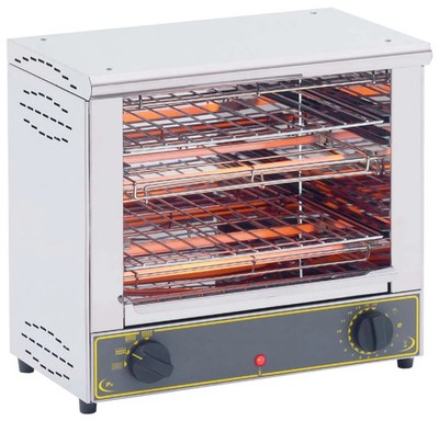 Sandwich Toaster Neumärker 2000 Edelstahl 3kW Timer Ober-Unterhitze