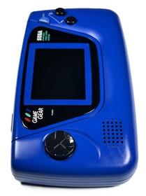 ❤️ SEGA Game Gear BLUE Console RECAPPED w CERAMIC SMD Caps, Glass Lens, Game