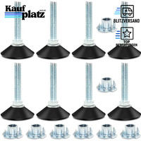 MöBelfüßE Verstellbar Metall Mit Einschlagmutter M10X50Mm 8Stk NivellierfüßE