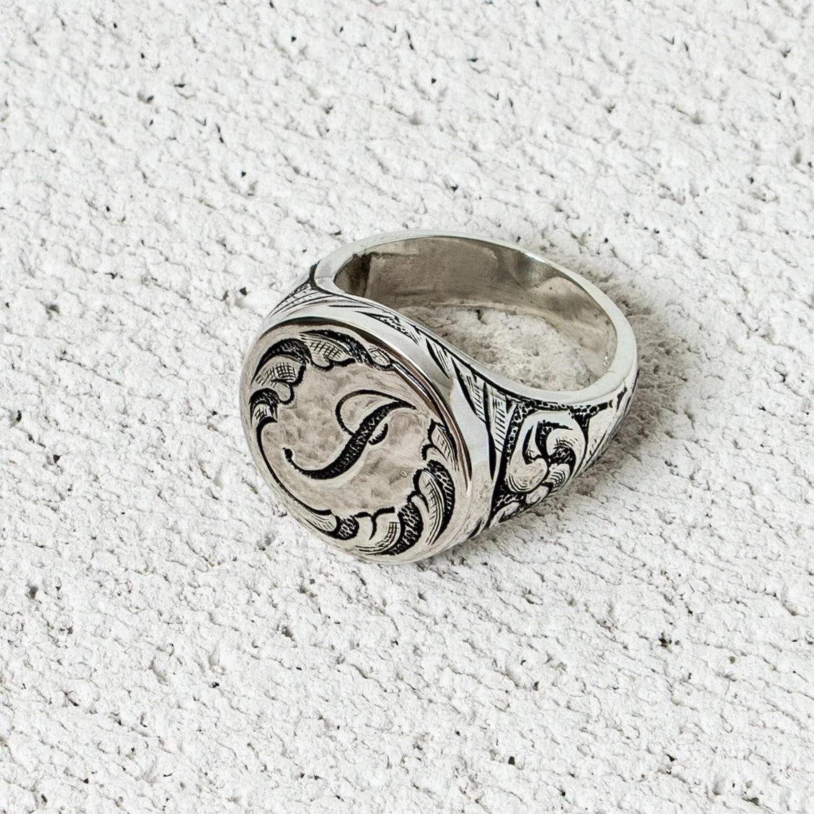 Battaglia Tempestivo Male Anello Con Iniziale Pendente Rischioso Whisky Spalla - Foto 14