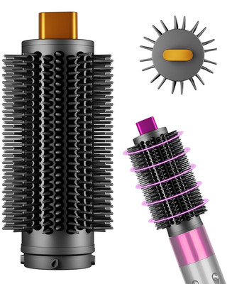 Upgraded Round Volumizing Brush Compatible w/ Dyson Airwrap HS01/05/08 Gold/Rose