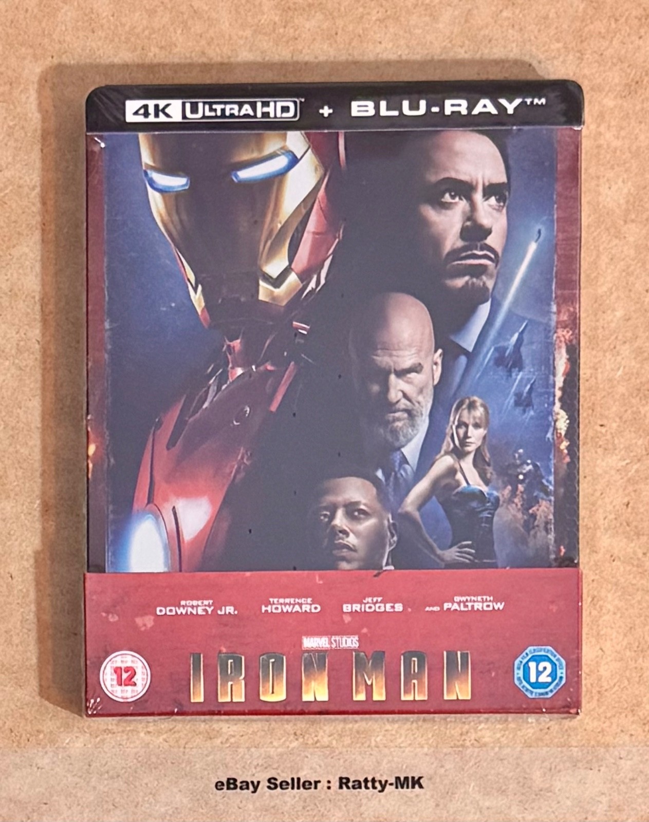 IRON MAN - UK EXCLUSIVE 4K + BLU RAY STEELBOOK - NEW & SEALED