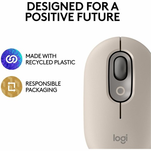 Logitech POP Mouse, Wireless Mouse with Customizable Emojis, SilentTouch Technol - Picture 2 of 9