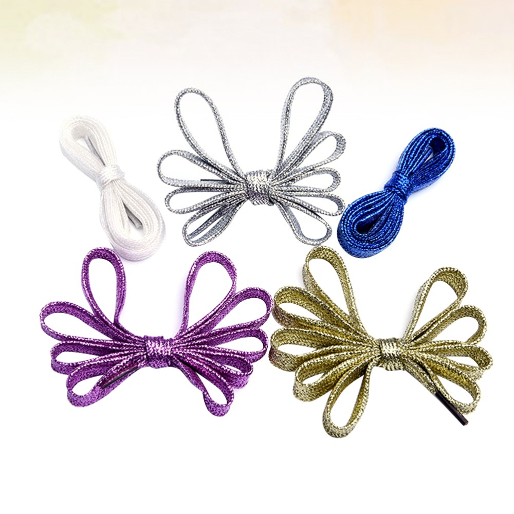 APL 5 paia di lacci per scarpe colorati per scarpe eseguono scarpe cheer lacci