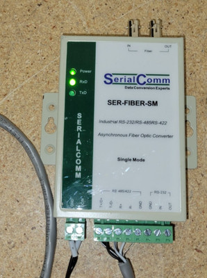 Serial Comm SER-FIBER-SM RS-232 RS-485 RS-422 Single Mode Fiber Optic