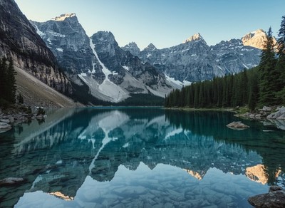 Foto A4 Landschaft Natur Berge Horizont Poster Kunstdruck Wandbild (4258)