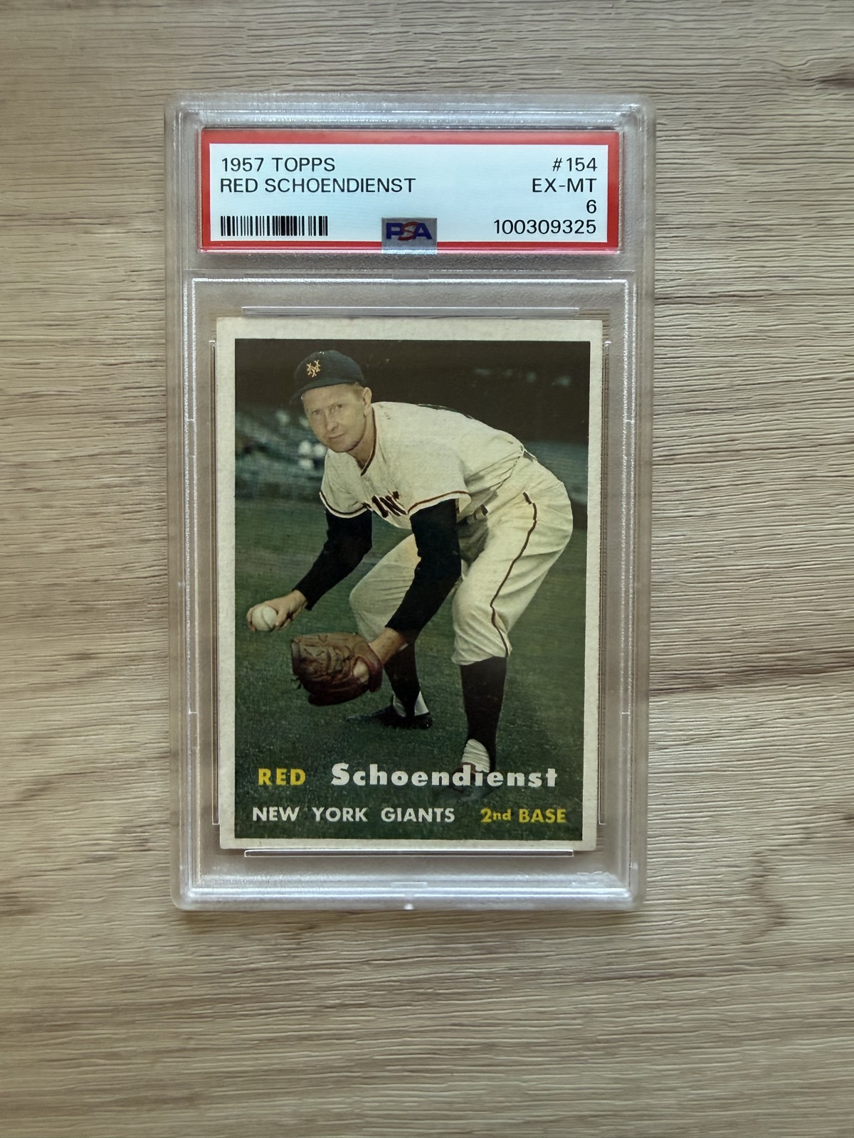 1957 Topps - Red Schoendienst #154 PSA 6