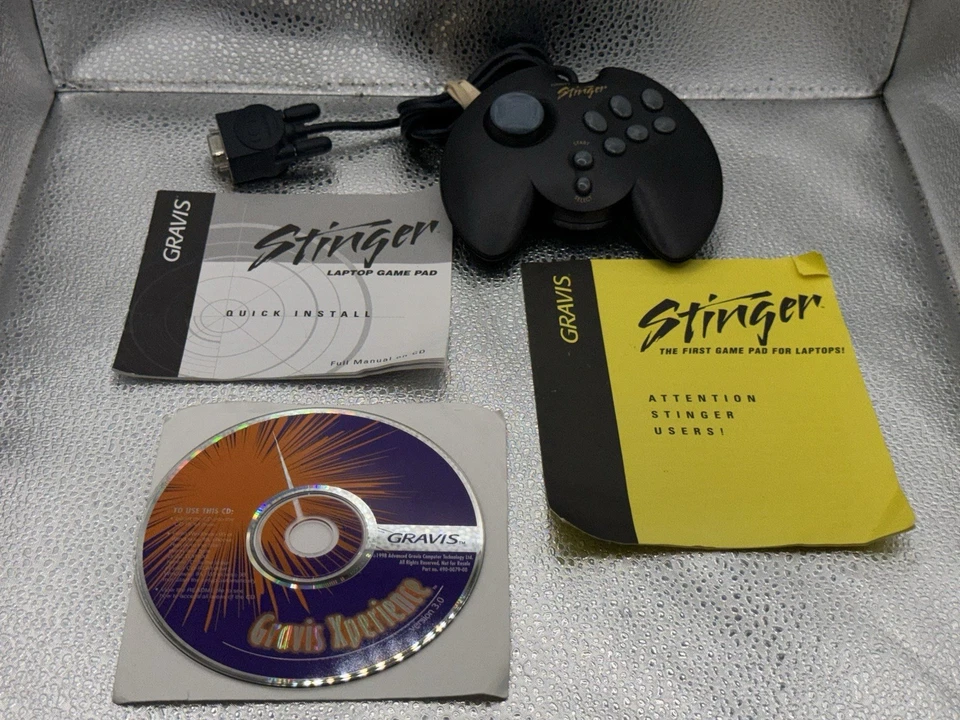 Gravis Stinger Laptop Game Pad Controller Serial Port Windows 95 & 98 W/ CD - Image 2 of 4