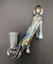 14mm Metallic Drip + Mushroom Glass Drop Down Attachment Adapter