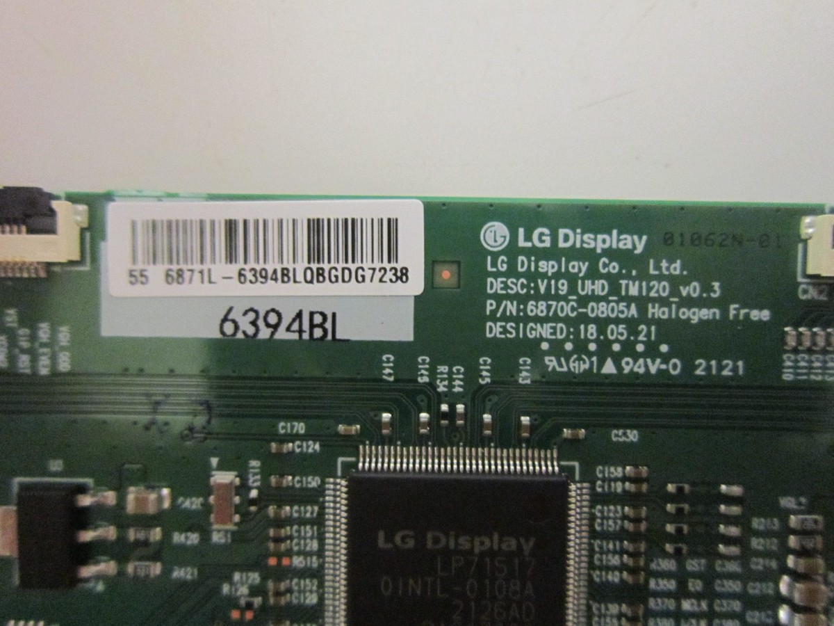 Onn 100012586 T-Con Board (6870C-0805A) 6871L-6394B | eBay