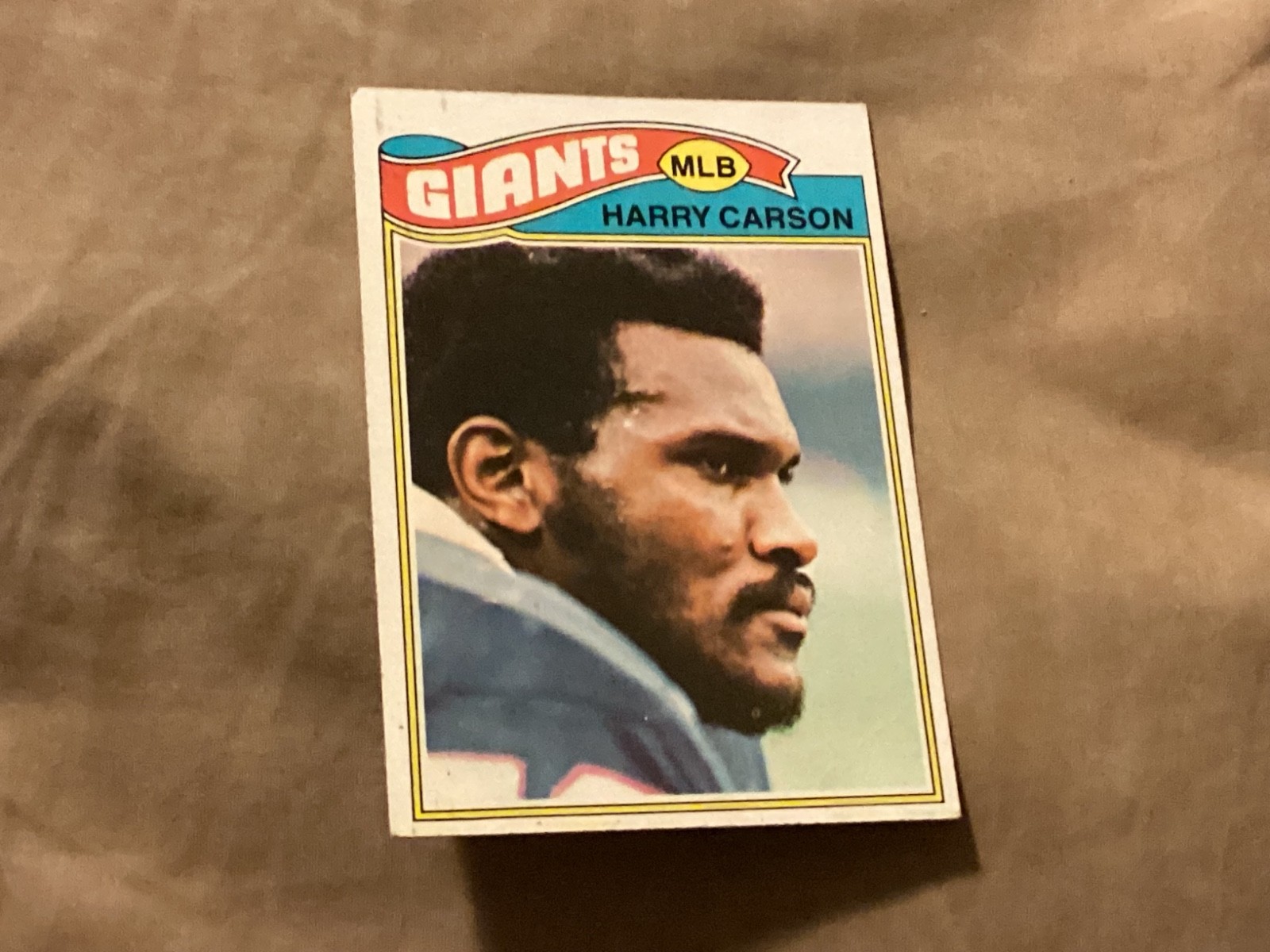 1977 Topps Harry Carson #146 Rookie Card RC New York Giants HOF * EX+ - Lite Cor