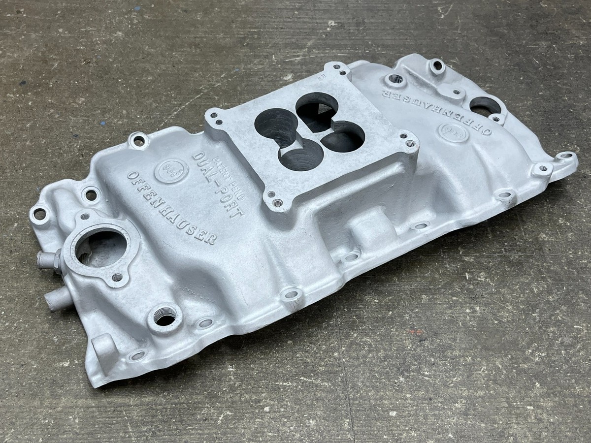 Offenhauser, BBC 396-427-454, Rectangular, Dual Port, Intake