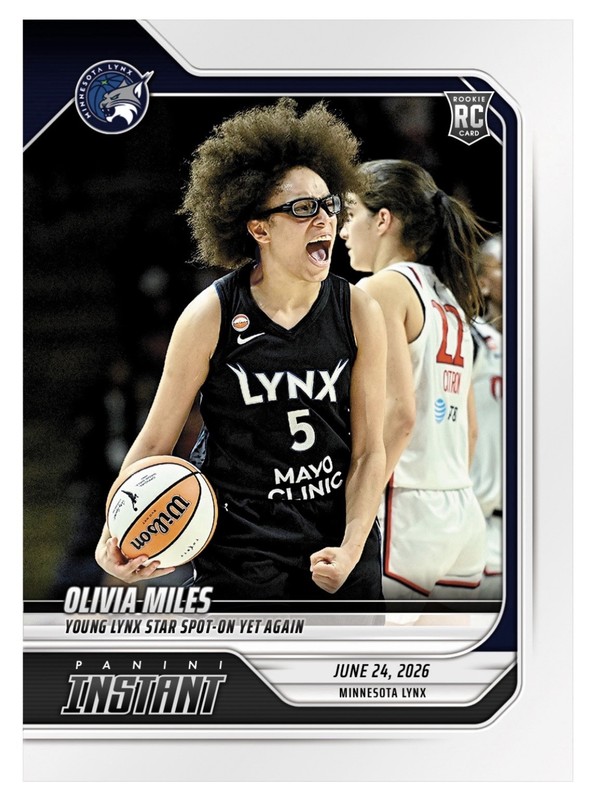 Olivia Miles 2026 Panini Instant WNBA Rookie Card 190 RC Lynx 🏀🔥  (PRE-ORDER)