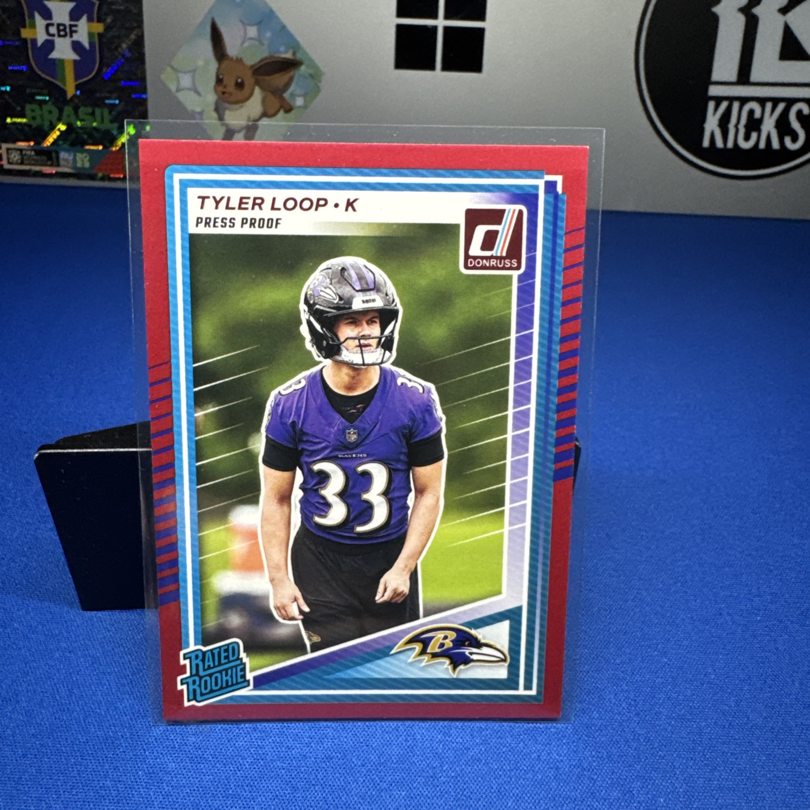 2025 Panini Donruss - Rated Rookie Tyler Loop #382 Press Proof Red (RC)