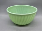 Vintage Fire King Jadeite Swirl Mixing Bowl Anchor Hocking Oven Ware USA 9”