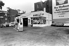 1960 SHELL GAS STATION  4x6 Borderless PHOTO  