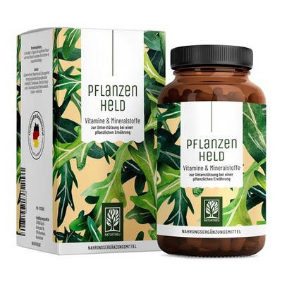 Veganer Vegetarier 120 Kapseln Daily Multi Vitamins Pflanzenheld  NATURTREU 