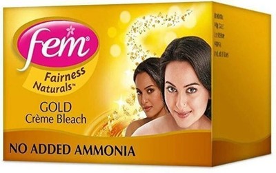 Dabur Fem Cream Creme Bleach Face Skin Glowing - Gold 24g - DIRECT FROM INDIA