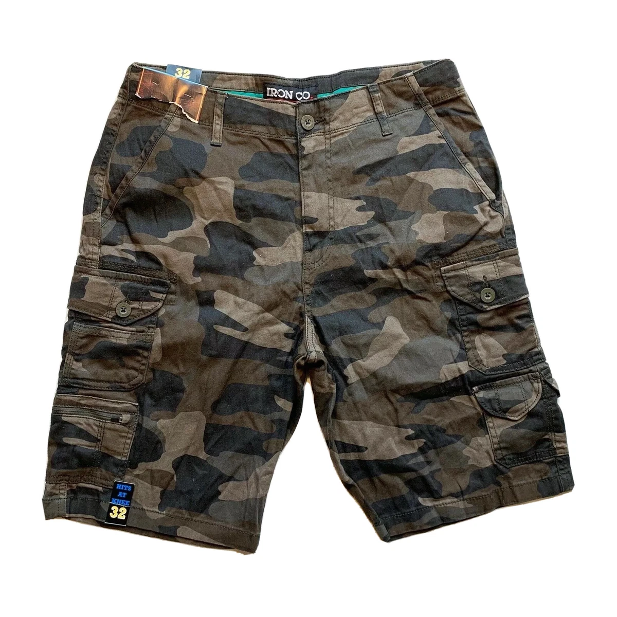 Indicator Cargo Shorts. 14 Inseam. Vintage Camouflage.