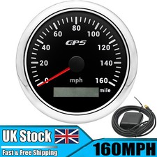 85MM Waterproof GPS Speedometer Gauge 0-160MPH for Marine Boat Car Truck ATV SUV
