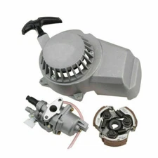 Pull Start Clutch Carburetor 2Stroke 50cc 49cc Engine Motor Mini Dirt Pocket ATV