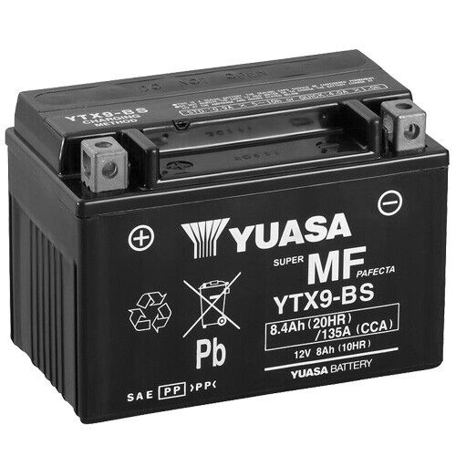 Battery for Honda NT 650 GT Hawk/Bros RC312 1990 YUASA YTX9-BS AGM Closed - Picture 1 of 1