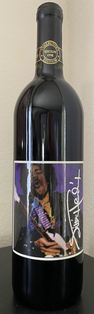 JIMI HENDRIX BOTTLE RED TABLE UNWINE UNOPENED GIFT ELECTRIC CHURCH