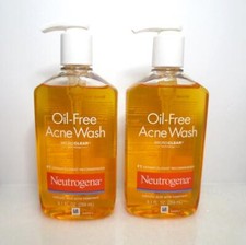 NEUTROGENA OIL-FREE ACNE WASH SALICYLIC ACID ACNE TREATMENT 9.1 OZ LOT OF 2 