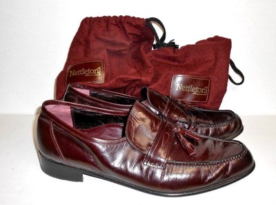 Nettleton‎ Loafers Mens 11.5 Burgundy Red Leather Tassel Slip On Casual Business Nettleton | Shoes | New 50 Nettleton Burnished Antiqued  main image 3
