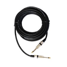 25ft 1/4" 6.35mm Male to 1/4" 6.35mm Male Instrument Guitar Audio Mixer Mic Mono