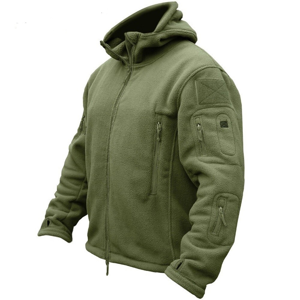 Chaqueta de lana de invierno termo otoño chaqueta con capucha exterior senderismo...