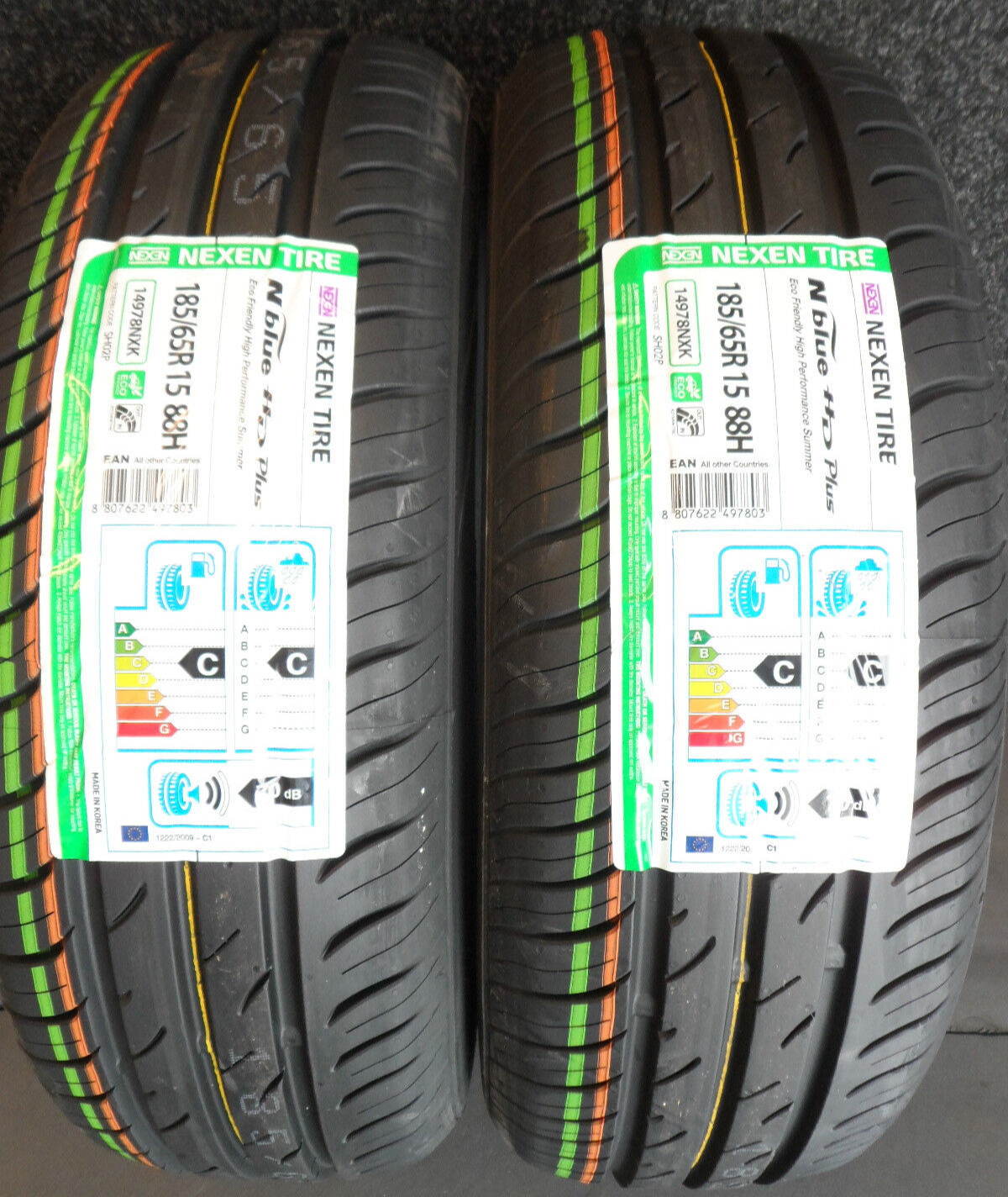 2 X 185 65 15 Nexen NBlue HD Plus 185/65R15 1856515  Lifetime Warranty