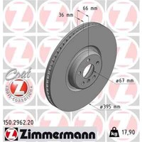 2X Zimmermann Bremsscheibe 150.2962.20