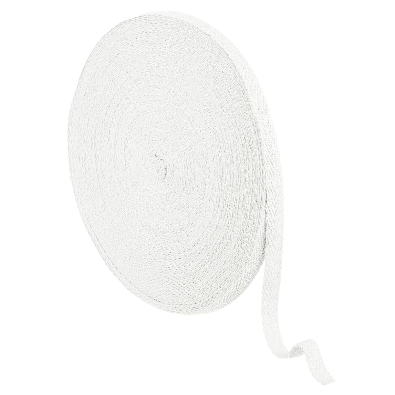 Белые свадебные тканевые ленты