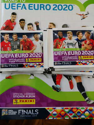 Road to UEFA EURO 2020 Empty album +  100 PACKS (500 STICKERS) 