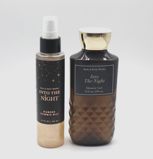 Bath  Body Works Into The Night Diamond Shimmer Mist  Body Wash 2pc bundle NEW