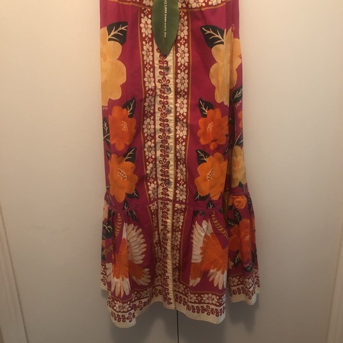 NWT $240 FARM Rio Flower Tapestry Midi Dress in FLOWERS TAPESTRY PINK - size S! - Picture 14 of 14
