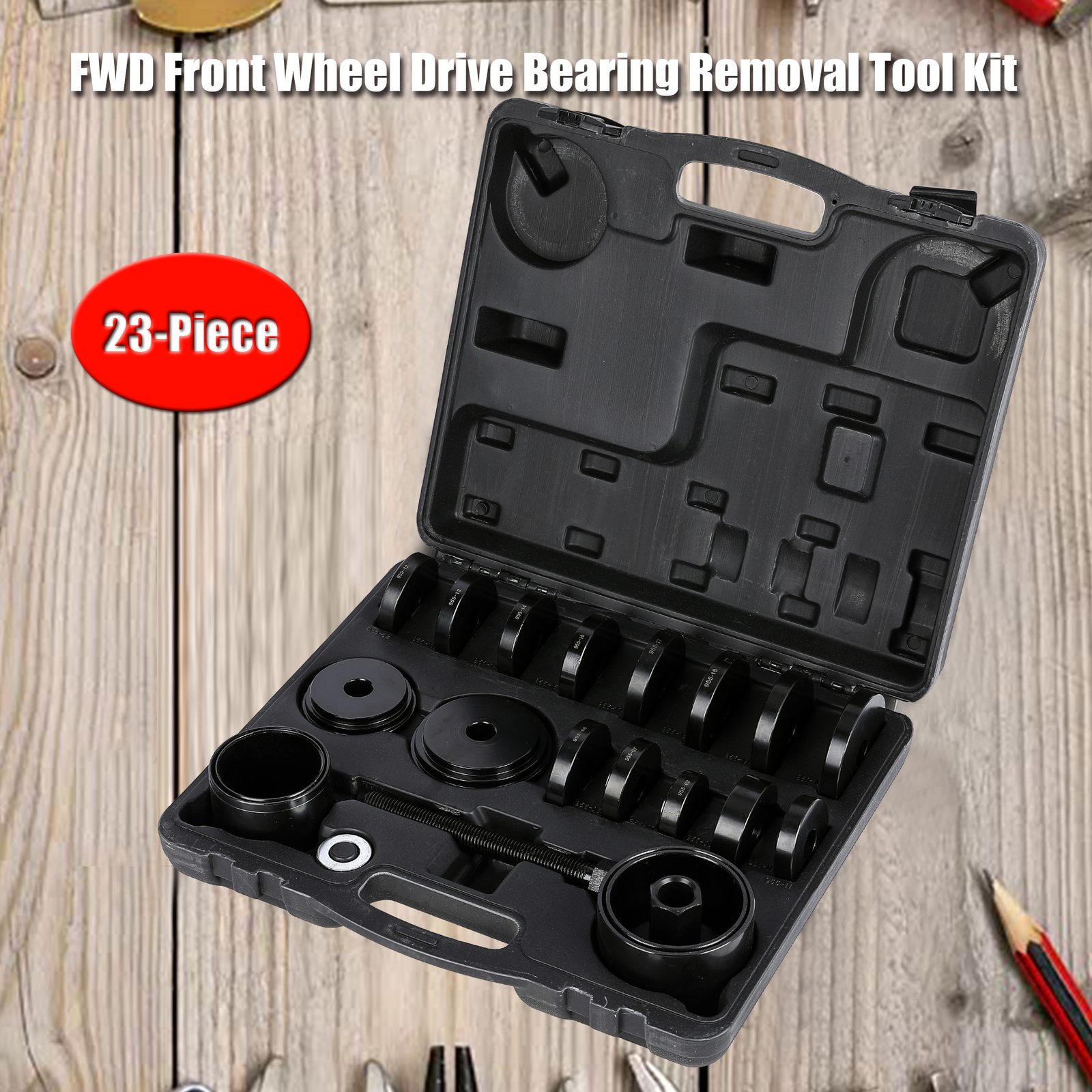 23 Front Wheel Bearing Press Tool Removal Adapter Puller Kit New