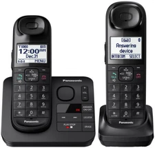 Panasonic KX-TGL432B Expandable Cordless Phone w/ Answering Machine- 2 Handsets