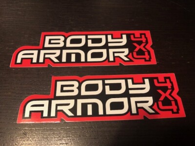 BODY ARMOR 4X4 OFF ROAD RACING BAJA 1000 DECAL STICKER 2pc set | eBay
