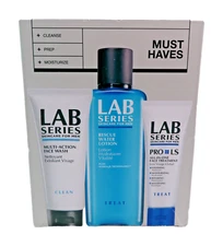 LAB SERIES SKINCARE FOR MEN:  MUST HAVE 3 PC SKINCARE SET.  ORG $188 NOW $70