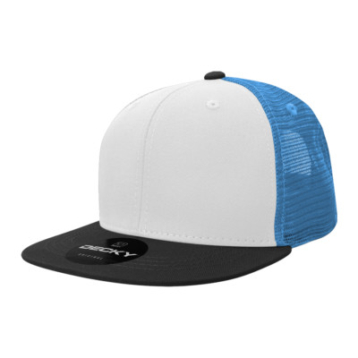 2/3/5/10 Pack Of Decky Unisex 6 Panel Structured Cotton Blend Trucker Cap - 6033