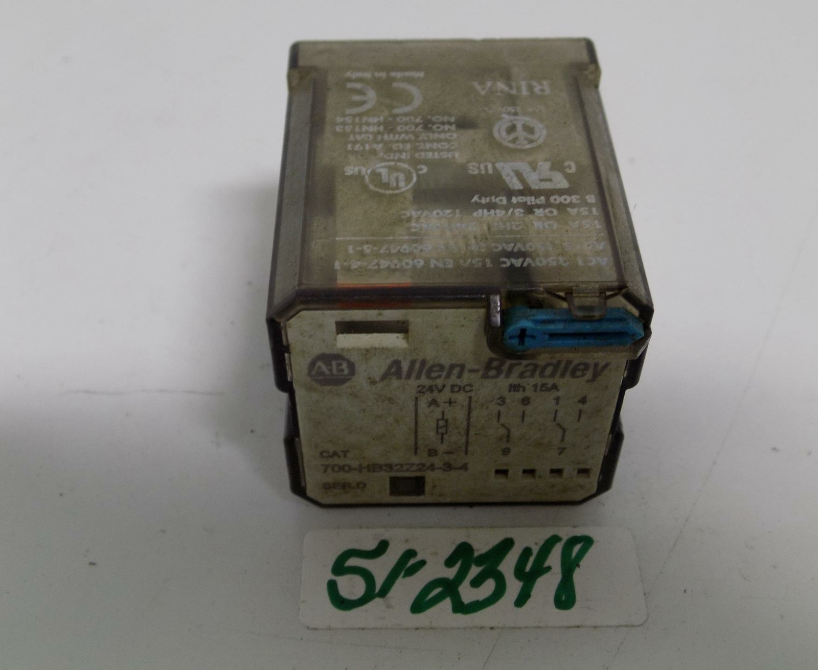 ALLEN BRADLEY 24V DC 15AMP RELAY 700HB32Z2434 SERIES D eBay
