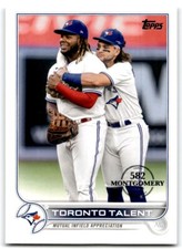 2022 TOPPS MONTGOMERY CLUB STAMP TORONTO TALENT TORONTO BLUE JAYS #381