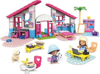 GWR34 Malibu Villa Casa Barbie Mega Construx Mattel -303 Piezas