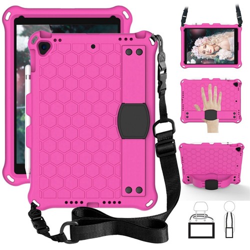 Rubber Stand Case Cover With Strap For iPad Mini Air Pro 1 2 3 4 5/6/7/8/9th Gen - Picture 5 of 84